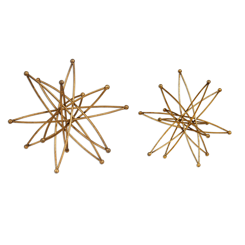 Constanza Gold Atom Accessories, Set of 2