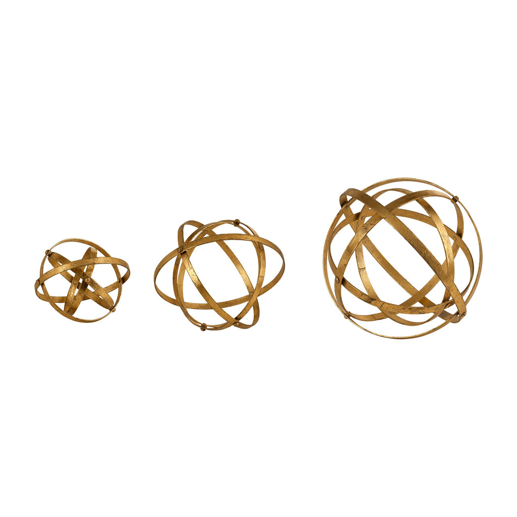 Stetson Gold Spheres, Set of 3