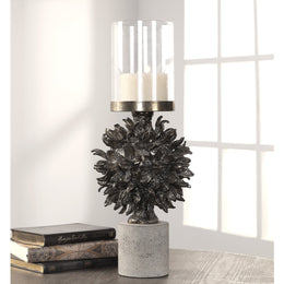 Autograph Tree Antique Bronze Candleholder