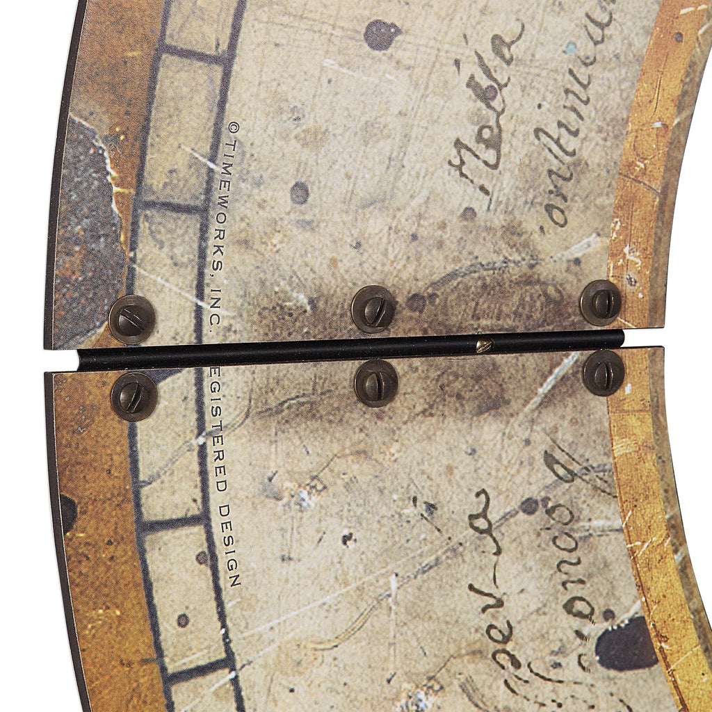 Ezekiel Weathered Wall Clock