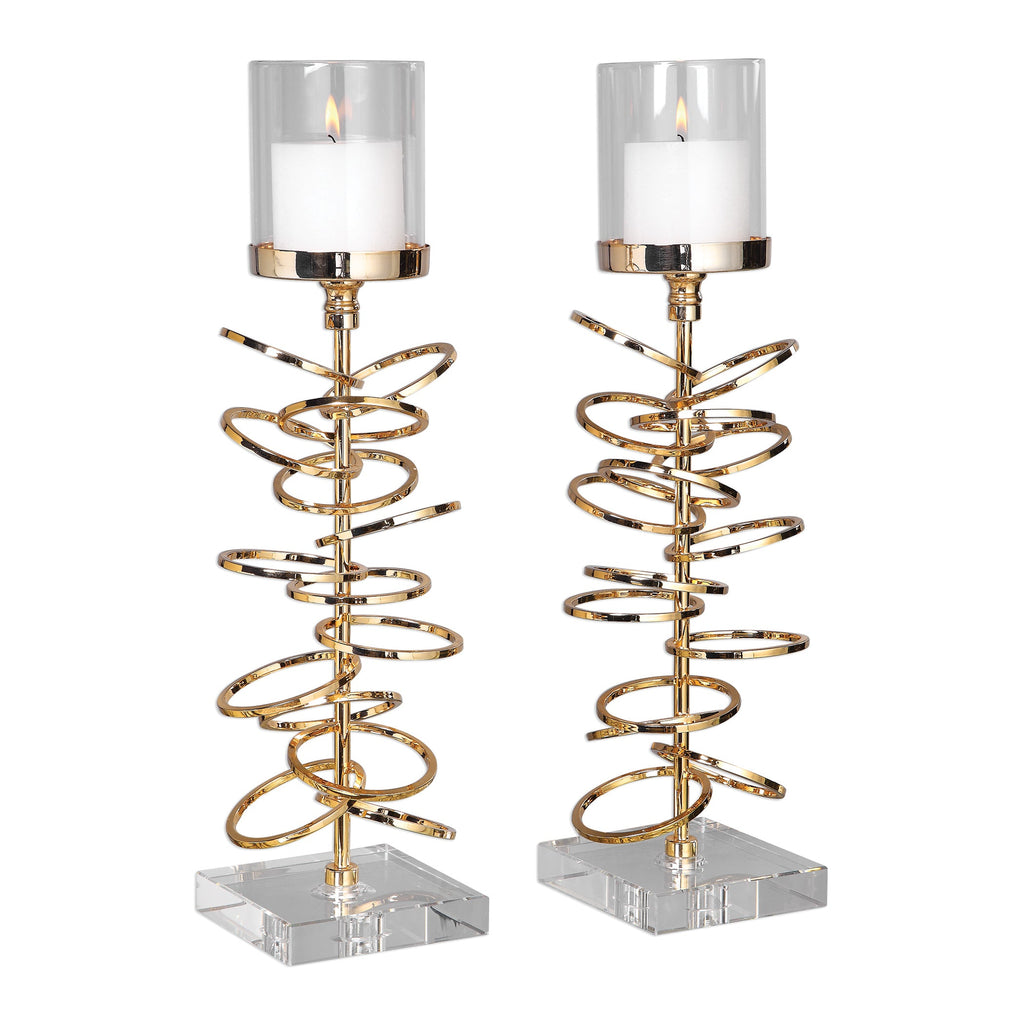 Tala Rose Gold Candleholders Set/2