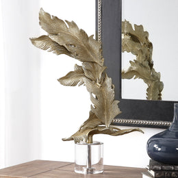 Fall Leaves Champagne Sculpture