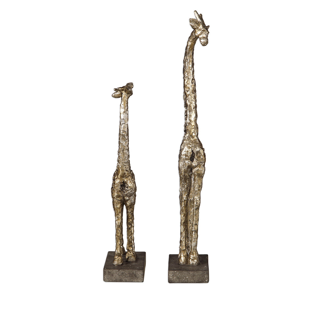 Masai Giraffe Figurines, Set of 2