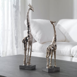 Masai Giraffe Figurines, Set of 2