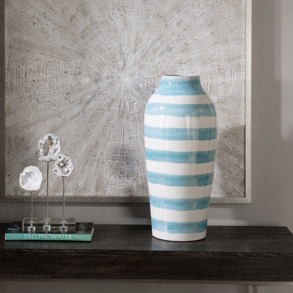 Ortun Striped Vase