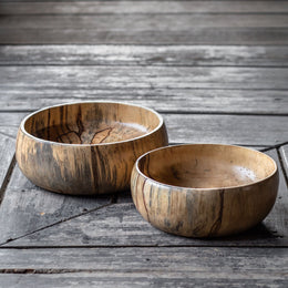 Tamarind Wood Bowls, Set of 2