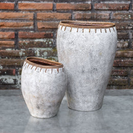 Dua Terracotta Vases, Set of 2