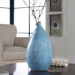 Clear Sky Blue Vase