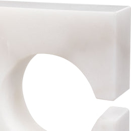 Clarin White & Gray Bookends, Set of 2