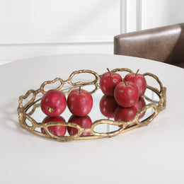 Cable Chain Mirrored Tray