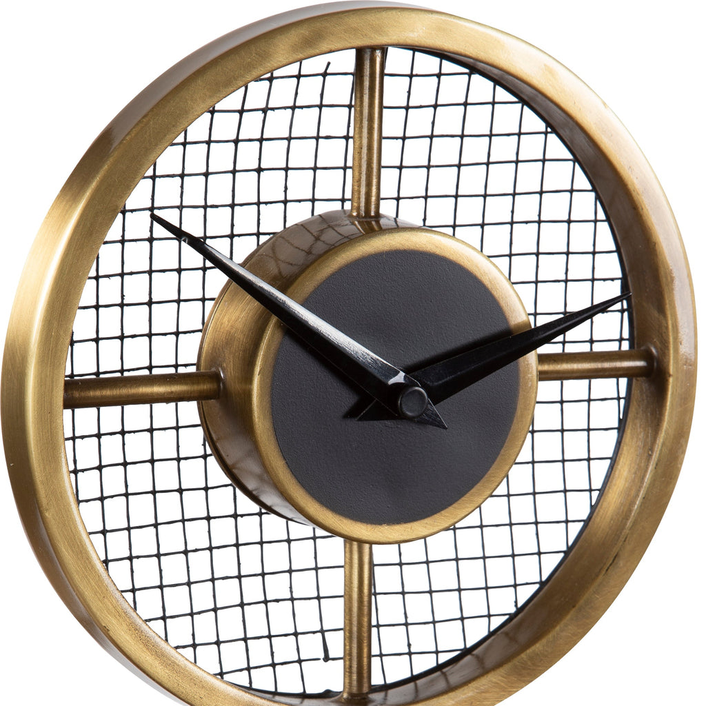 Gio Brass Table Clock