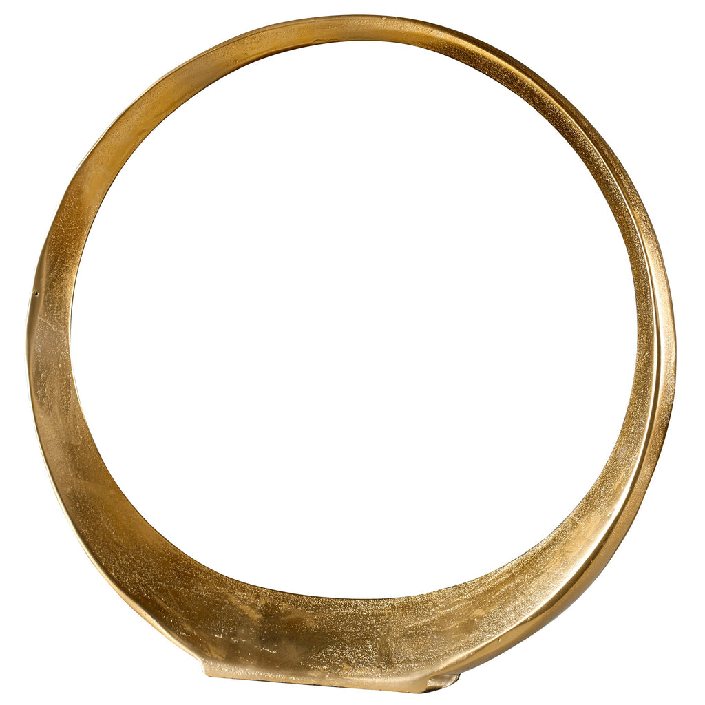 Jimena Gold Large Ring Sculpture