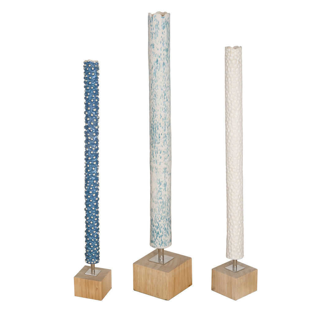 Markira Blue Sculptures, Set of 3