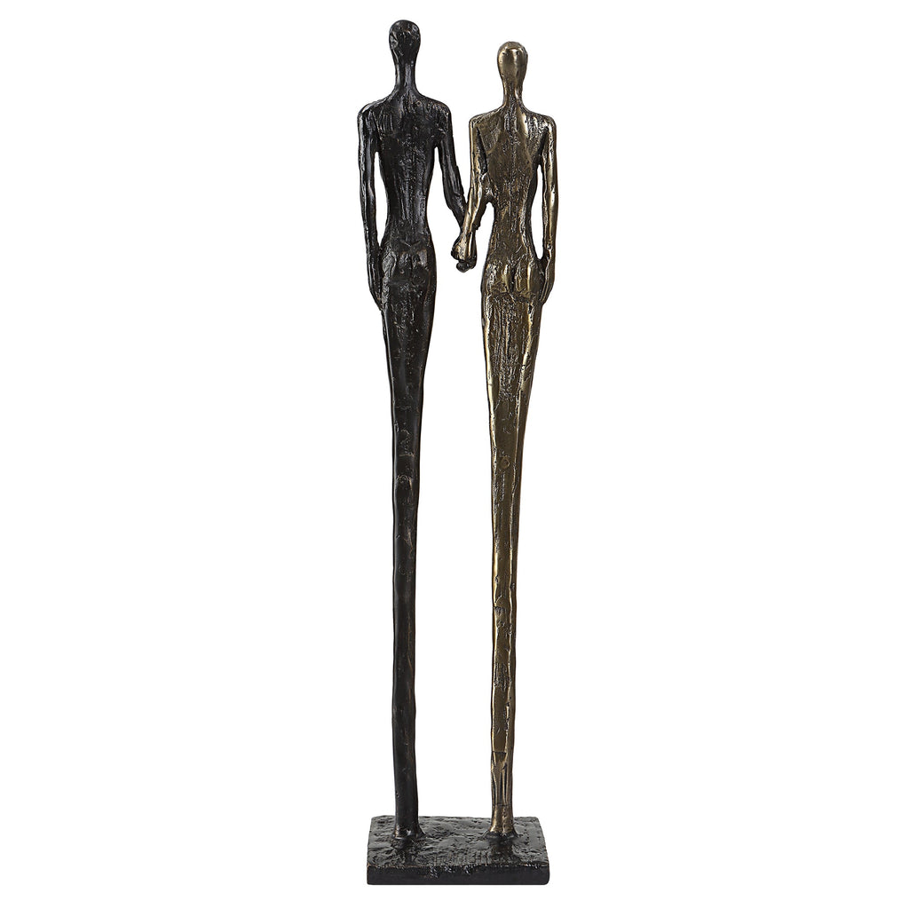 Two's Company Cast Iron Sculpture