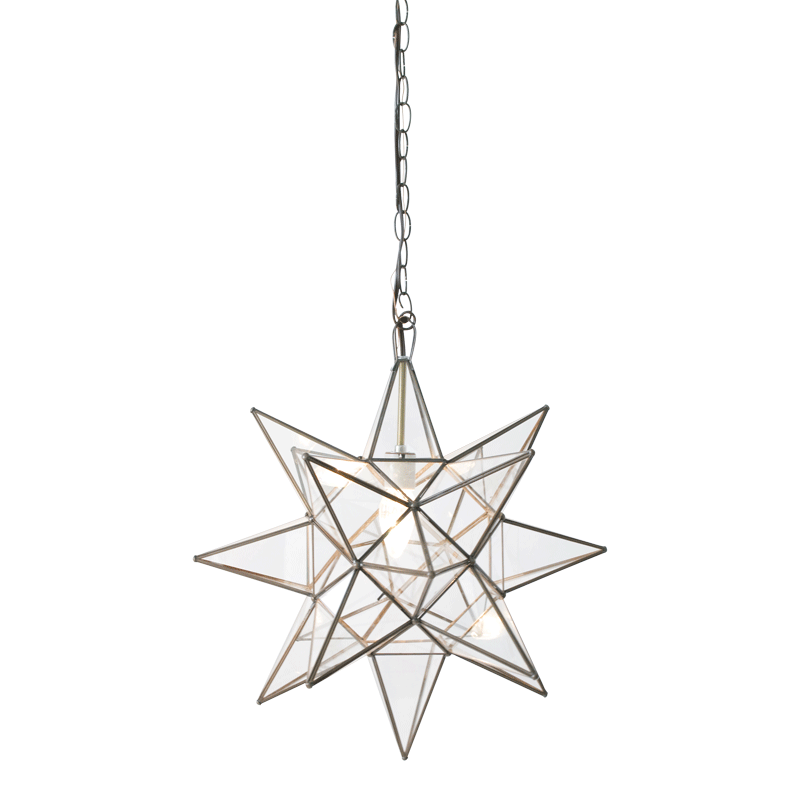 Clear Star Chandelier - Large