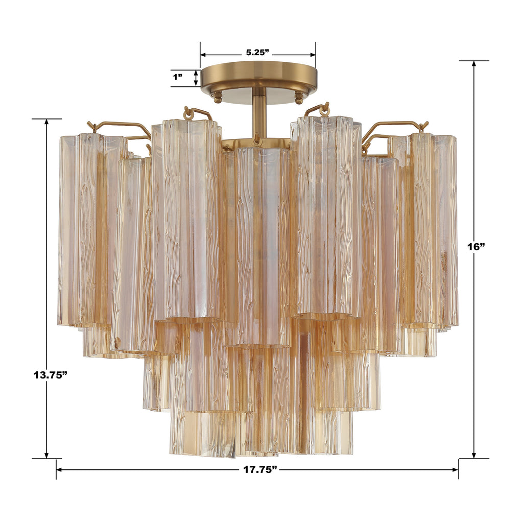 Addis 4 Light Semi Flush