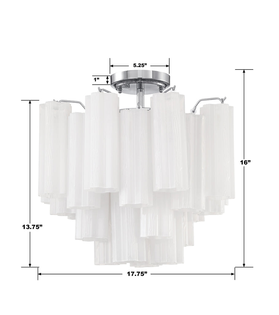 Addis 4 Light Semi Flush