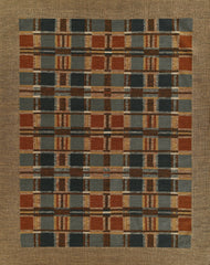 Momeni Blue Hand Woven Wool and Jute Area Rug, ADO-3
