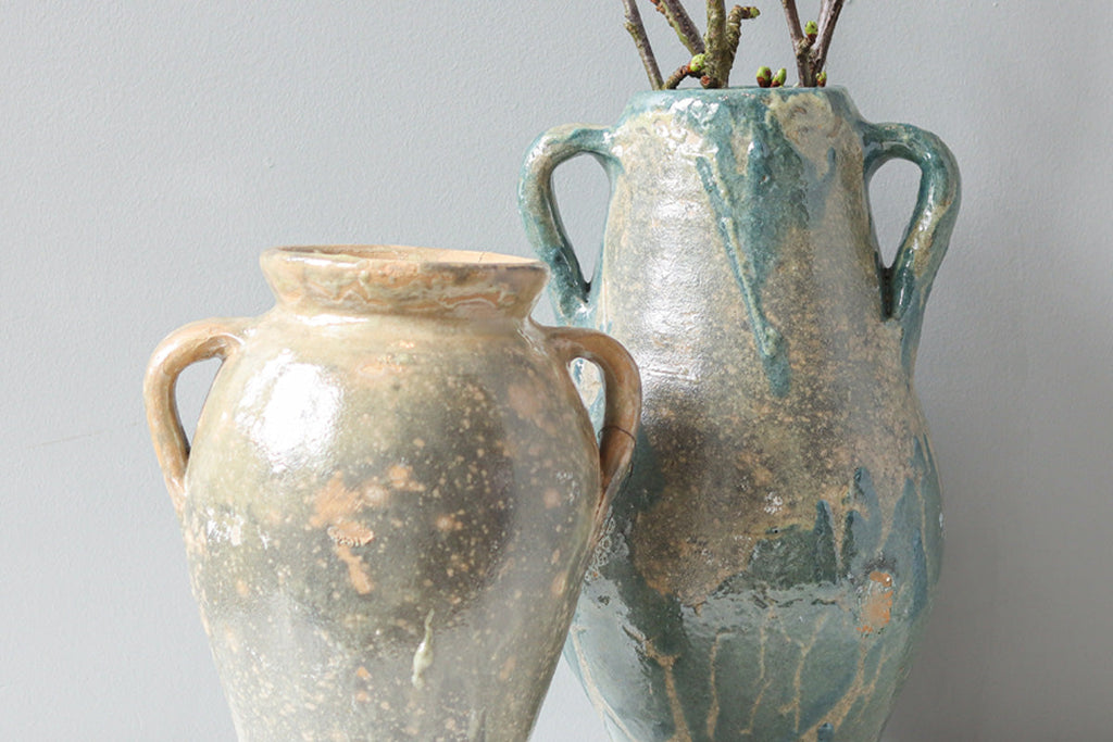 Found Amphora, Assorted Blue/Green Tones