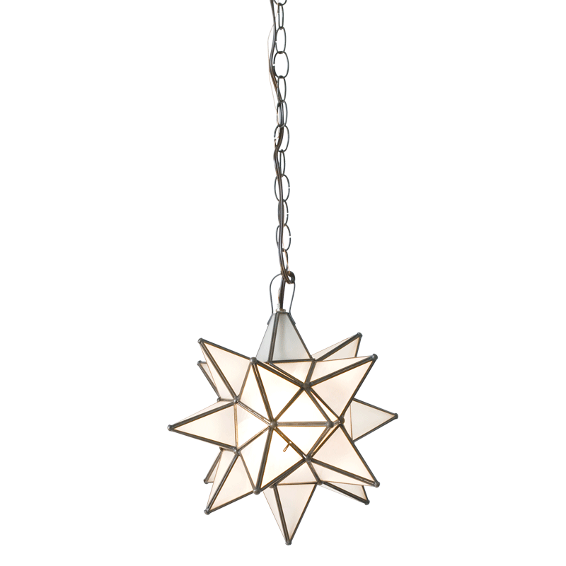 Small Frosted Star Chandelier