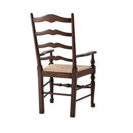 Victory Oak Ladderback Arm Chair, Set of 2