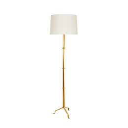 Three Leg Floor Lamp In Gold Leaf