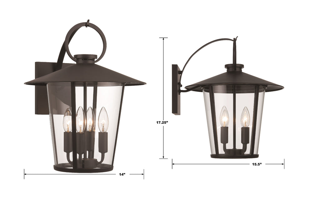 Andover 4 Light Outdoor Sconce