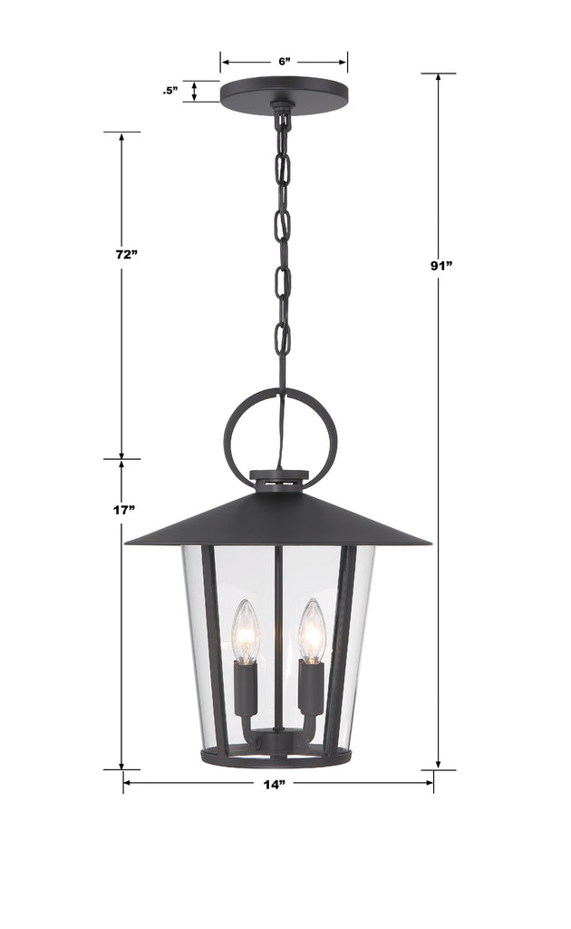 Andover 4 Light Outdoor Pendant