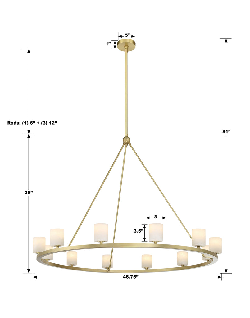 Aragon 30 Light Chandelier