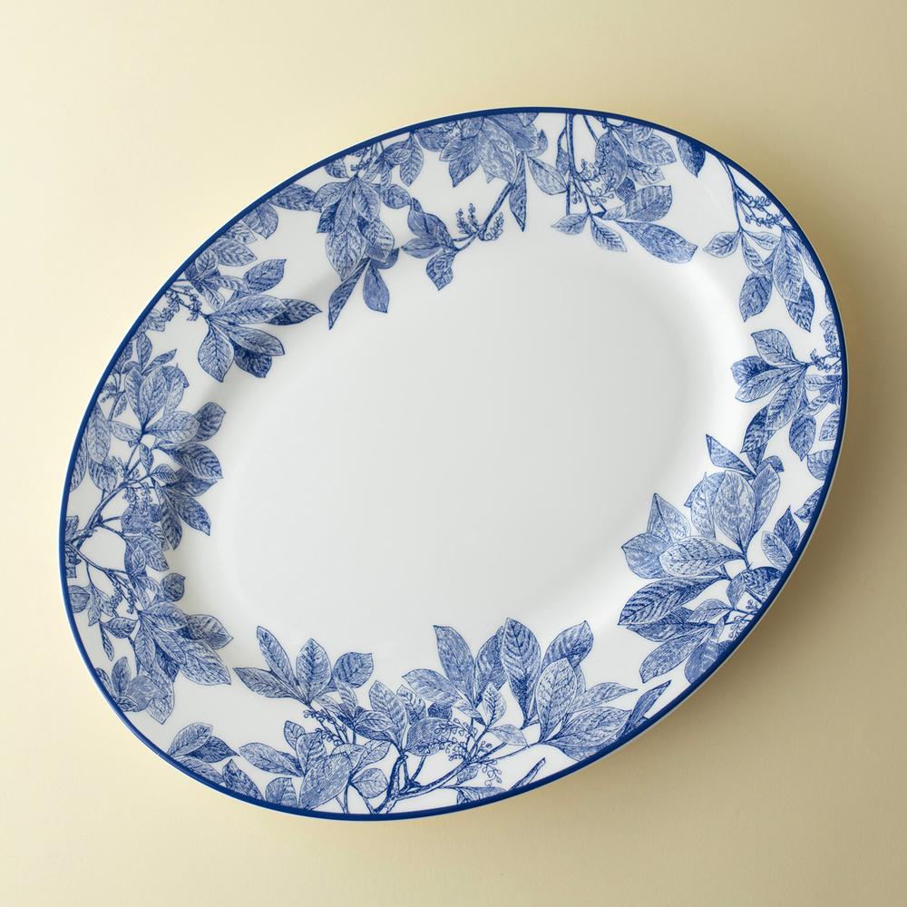 Arbor Blue Large Oval Platter