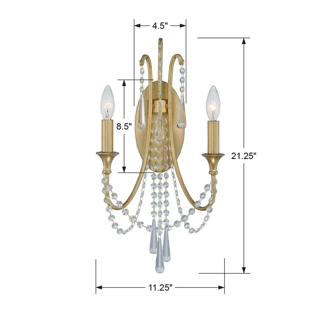 Arcadia 2 Light Sconce