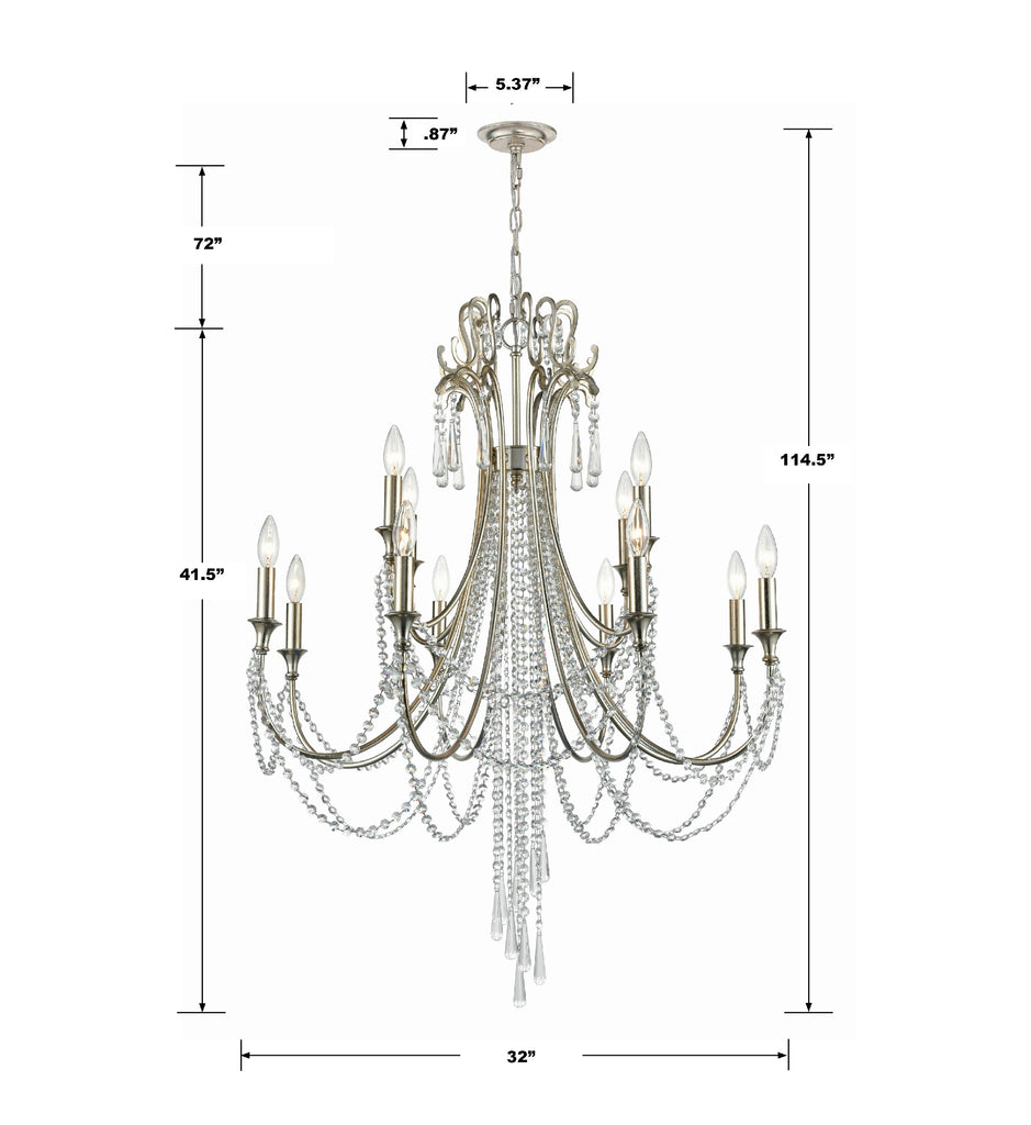 Arcadia 12 Light Chandelier