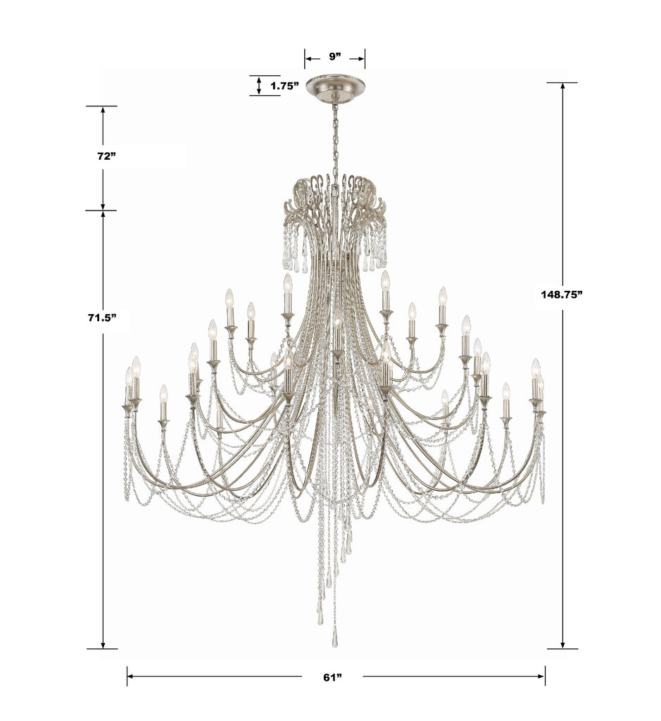 Arcadia 28 Light Chandelier