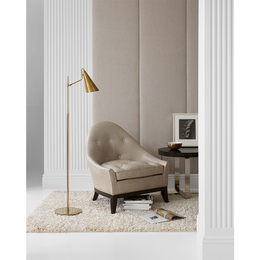 Clemente Floor Lamp - Hand Rubbed Antiqued Brass