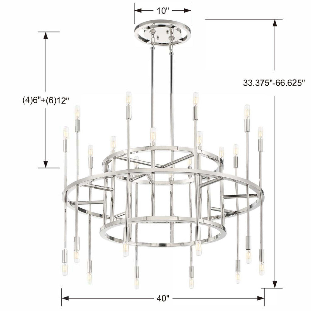 Aries 20 Light Chandelier