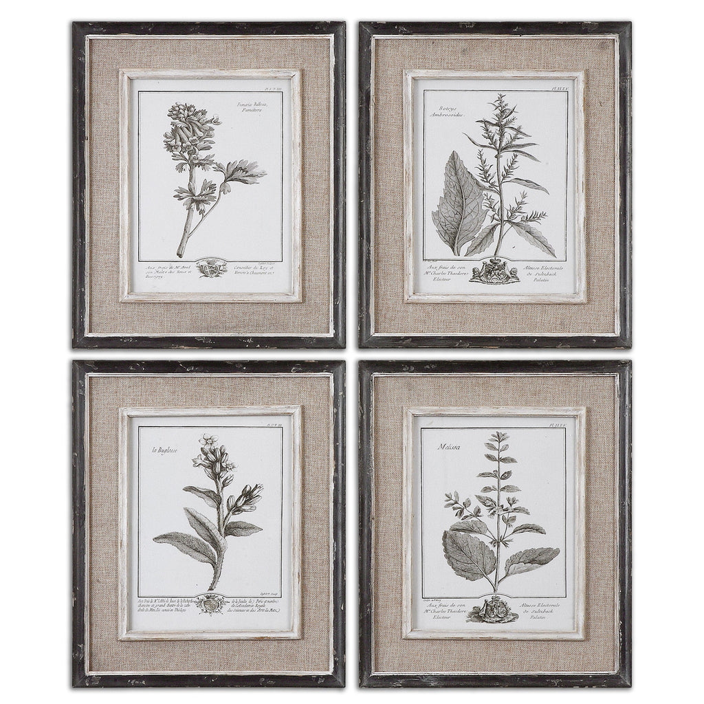 Casual Grey Study Framed Art Set/4