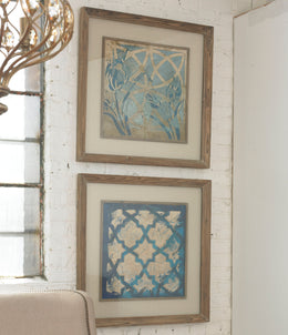 Stained Glass Indigo Art Set/2