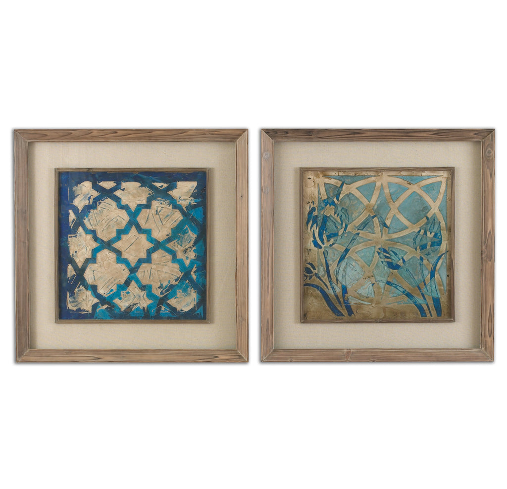 Stained Glass Indigo Art Set/2