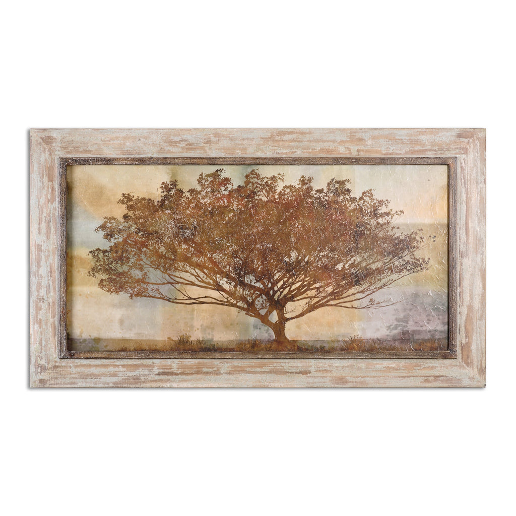 Autumn Radiance Sepia Framed Art