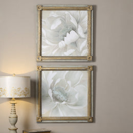 Winter Blooms Floral Art Set of 2