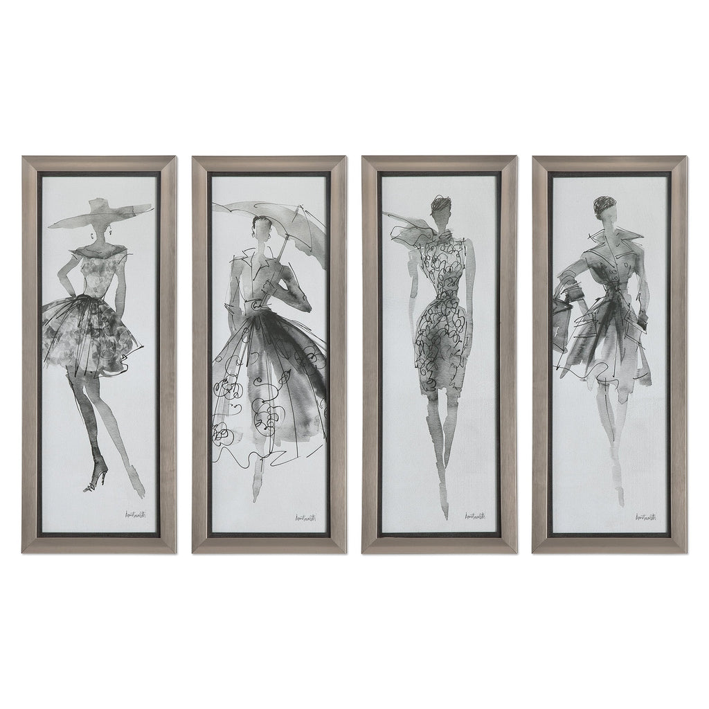 Fashion Sketchbook Art, Set of 4