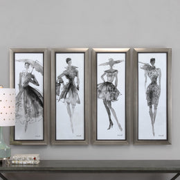 Fashion Sketchbook Art, Set of 4