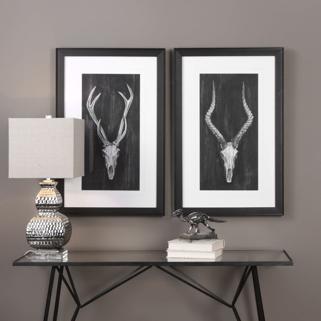 Rustic European Mounts Prints Set of 2