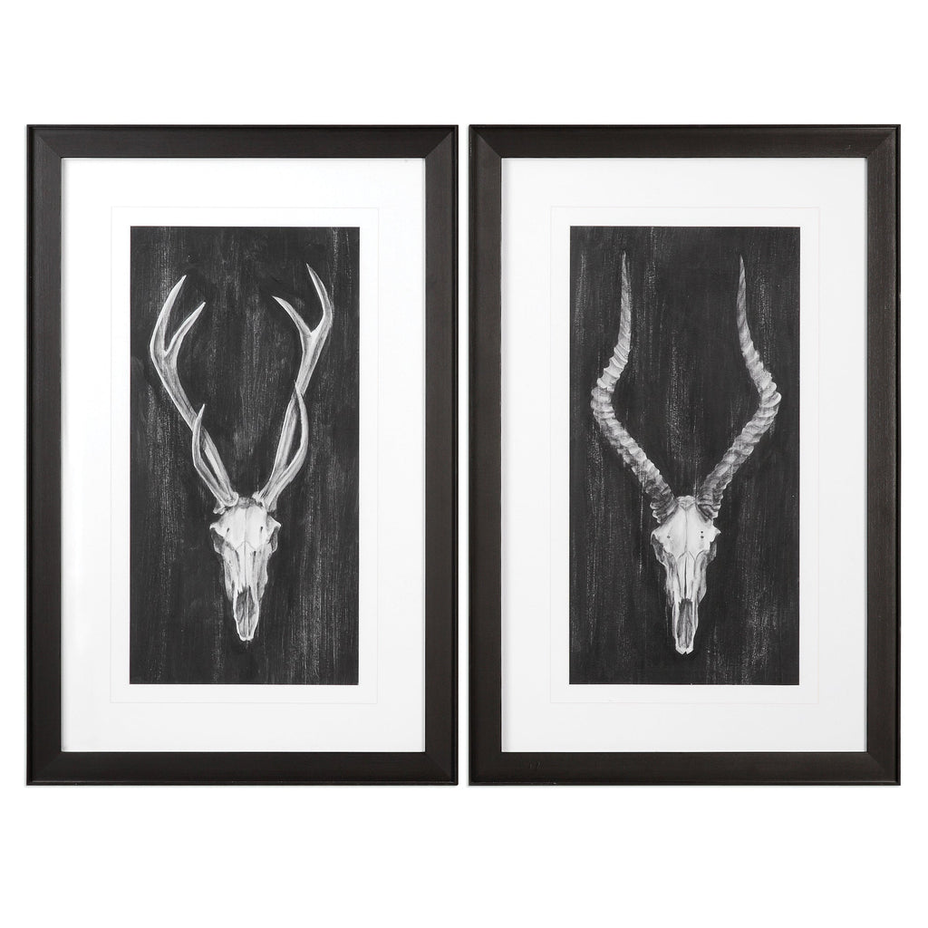 Rustic European Mounts Prints Set of 2