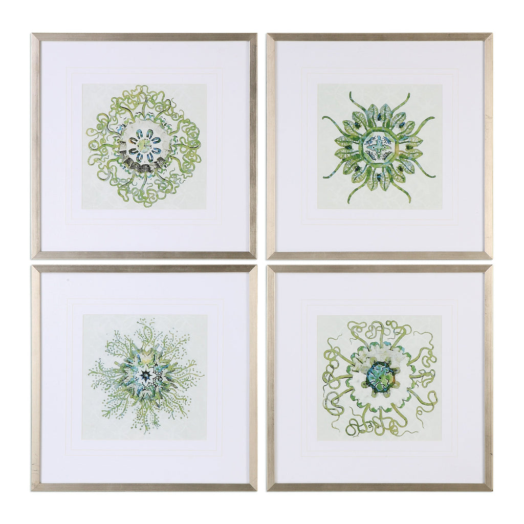 Organic Symbols Print Art, Set of 4