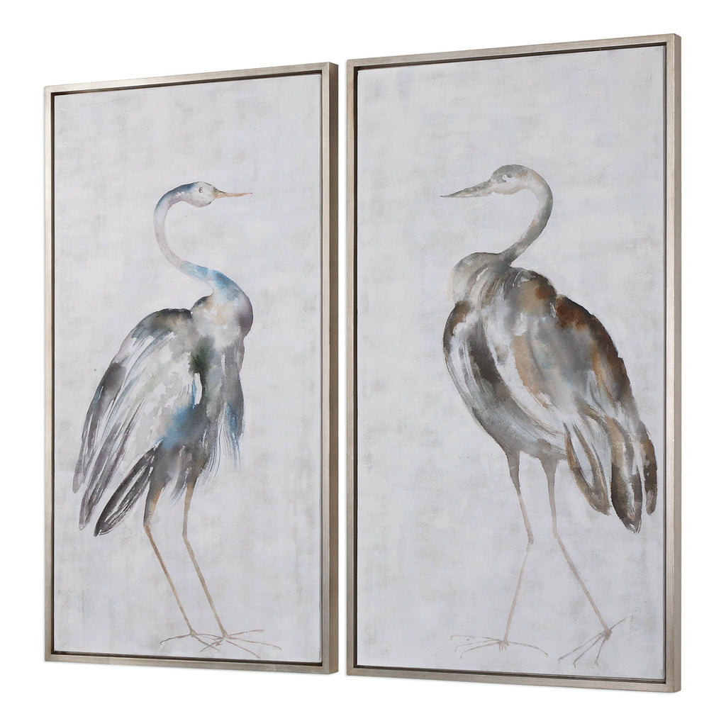 Summer Birds Framed Art Set of 2