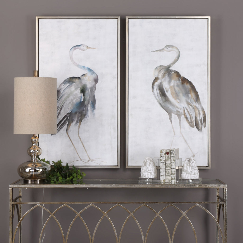 Summer Birds Framed Art Set of 2