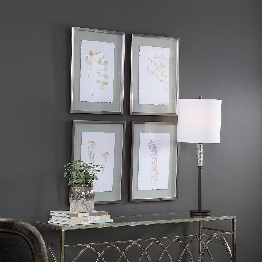 Flourish Framed Botanical Prints Set of 4