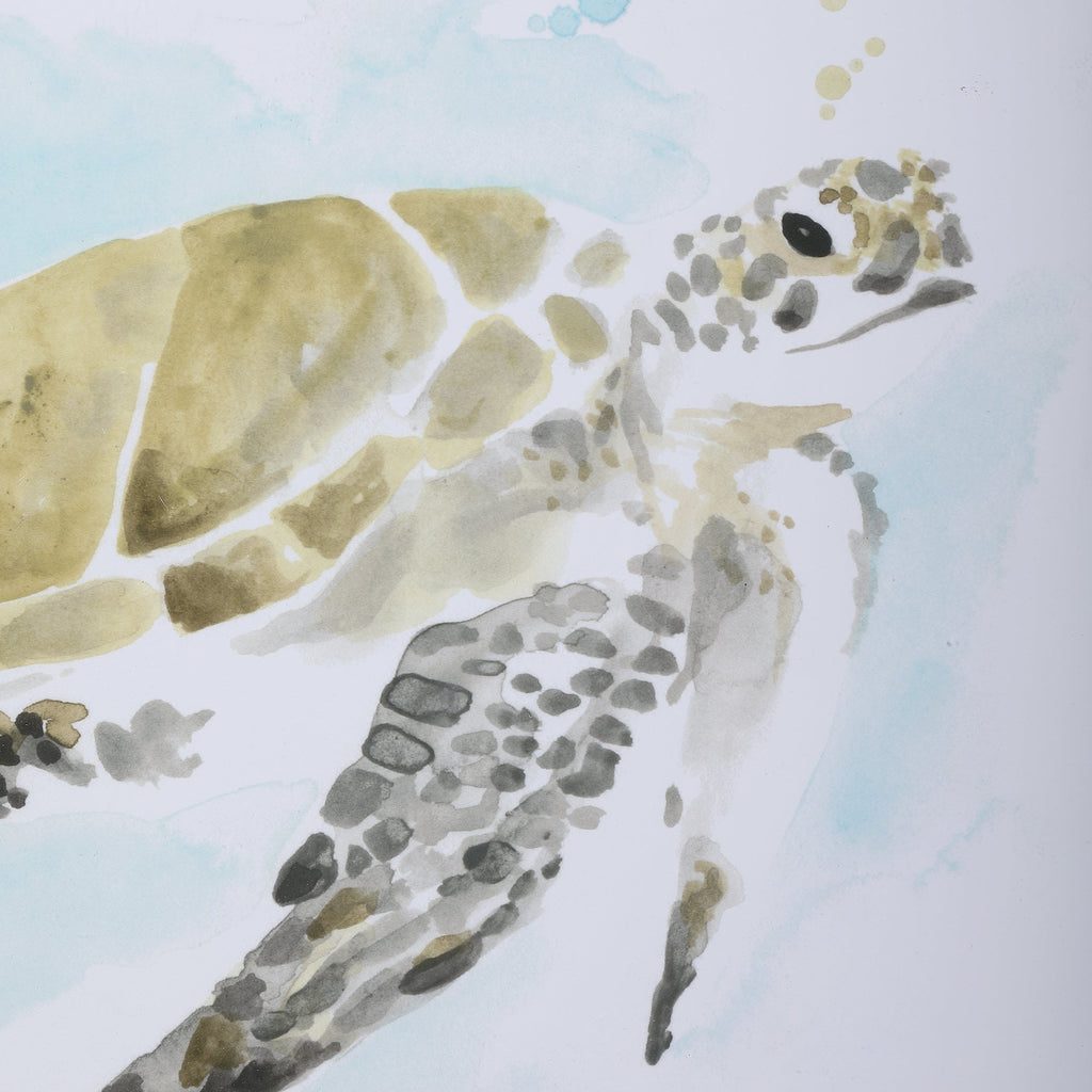 Sea Turtle Study Watercolor Prints, Set of 2