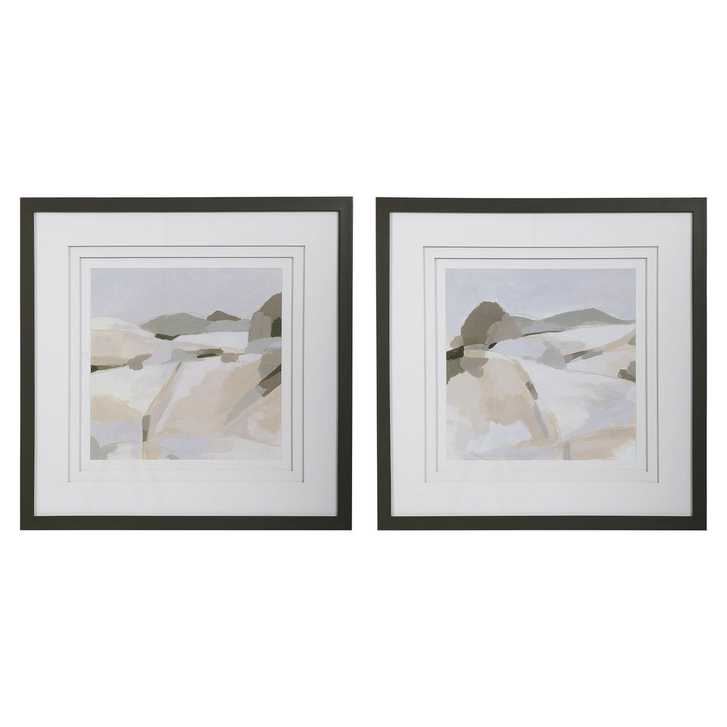 Western Landscape Modern Prints, Set of 2